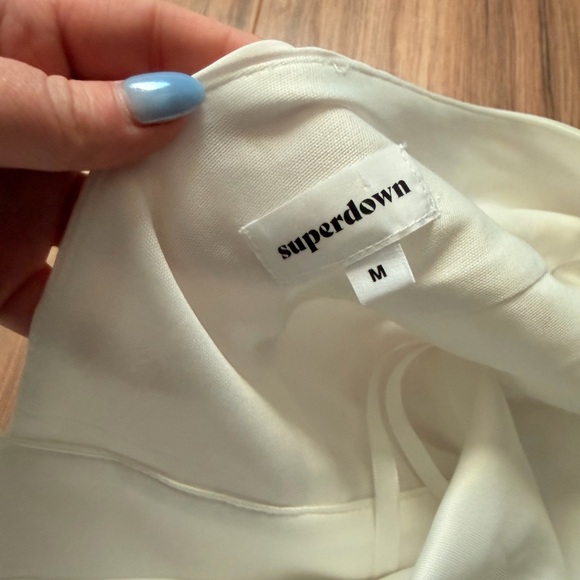 Superdown White Backless Ruffle Dress - Picture 5 of 5